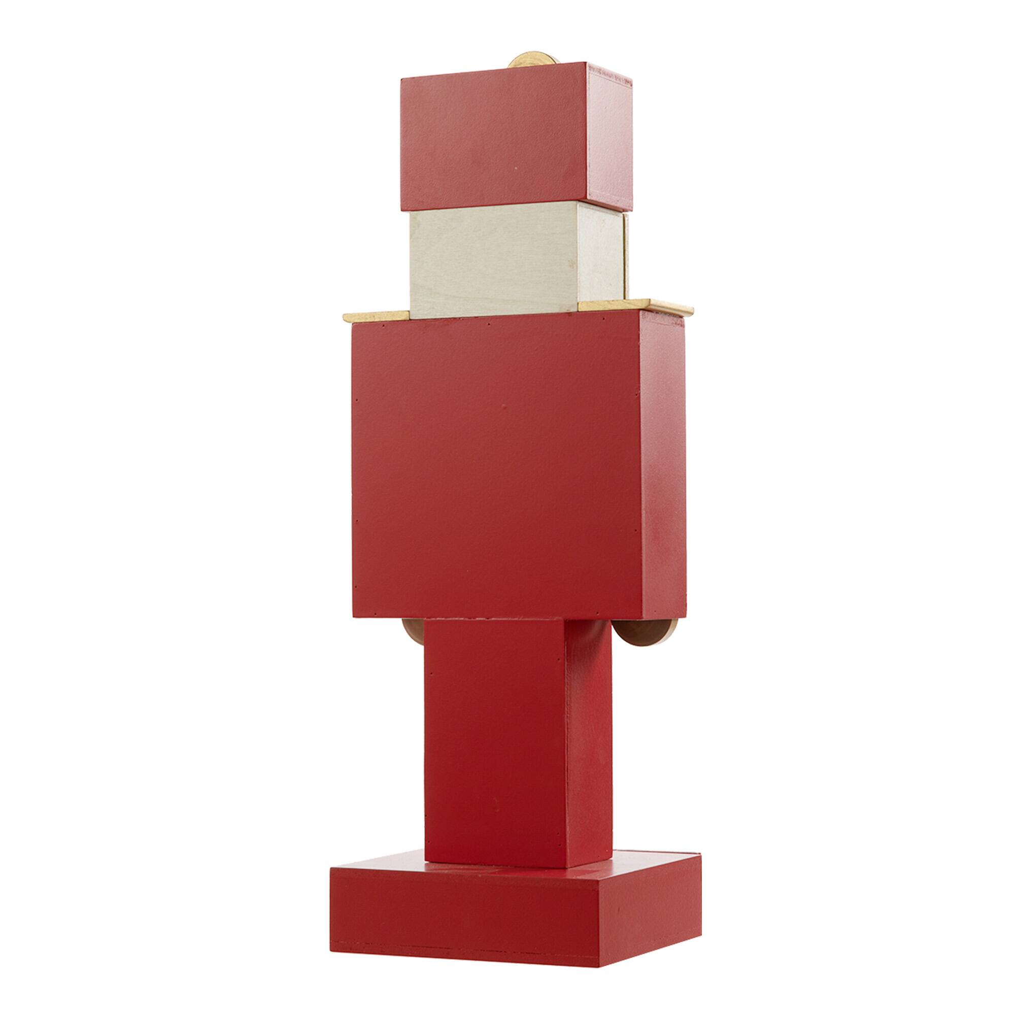 Glitzhome® 17.25'' Wooden Christmas Nutcracker Countdown Calendar Décor with Drawer